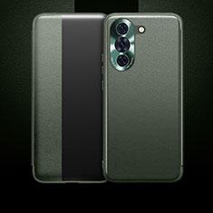 Huawei Nova 10用手帳型 レザーケース スタンド カバー QK1 ファーウェイ グリーン
