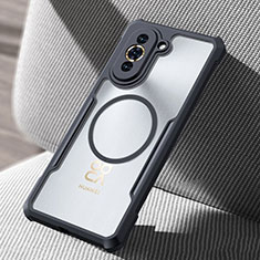 Huawei Nova 10用極薄ソフトケース シリコンケース 耐衝撃 全面保護 クリア透明 カバー Mag-Safe 磁気 Magnetic ファーウェイ ブラック