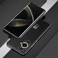 Huawei Nova 11 Pro用ケース 高級感 手触り良い アルミメタル 製の金属製 バンパー カバー ファーウェイ ブラック