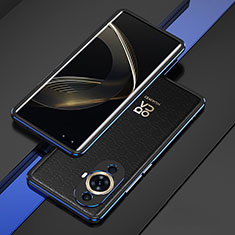 Huawei Nova 11 Pro用ケース 高級感 手触り良い アルミメタル 製の金属製 バンパー カバー ファーウェイ ネイビー・ブラック