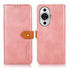 Huawei Nova 11 Pro用手帳型 レザーケース スタンド カバー N07P ファーウェイ ピンク