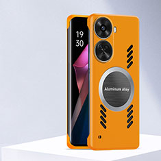 Huawei Nova 11 SE用ハードケース プラスチック 質感もマット カバー Mag-Safe 磁気 Magnetic ファーウェイ オレンジ