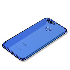 Huawei Nova 2用極薄ソフトケース シリコンケース 耐衝撃 全面保護 クリア透明 H02 ファーウェイ ネイビー