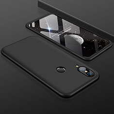 Huawei Nova 3e用ハードケース プラスチック 質感もマット 前面と背面 360度 フルカバー ファーウェイ ブラック