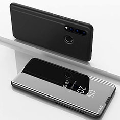 Huawei Nova 3i用手帳型 レザーケース スタンド 鏡面 カバー ファーウェイ ブラック