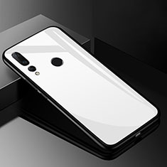 Huawei Nova 4用ハイブリットバンパーケース プラスチック 鏡面 カバー ファーウェイ ホワイト