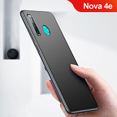 Huawei Nova 4e用極薄ソフトケース シリコンケース 耐衝撃 全面保護 ファーウェイ ブラック