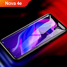 Huawei Nova 4e用強化ガラス フル液晶保護フィルム F04 ファーウェイ ブラック