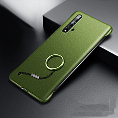 Huawei Nova 5用ハードケース プラスチック 質感もマット カバー P01 ファーウェイ シアン