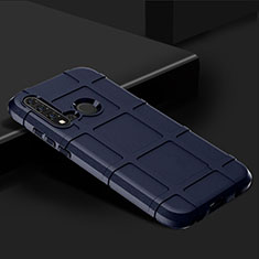 Huawei Nova 5i用360度 フルカバー極薄ソフトケース シリコンケース 耐衝撃 全面保護 バンパー C01 ファーウェイ ネイビー