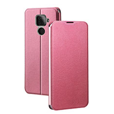 Huawei Nova 5i Pro用手帳型 レザーケース スタンド カバー L03 ファーウェイ ピンク