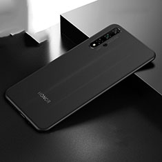 Huawei Nova 5T用極薄ケース クリア透明 プラスチック 質感もマットH01 ファーウェイ ブラック