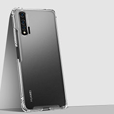 Huawei Nova 6 5G用ハイブリットバンパーケース クリア透明 プラスチック 鏡面 カバー H02 ファーウェイ クリア