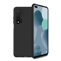 Huawei Nova 6 5G用360度 フルカバー極薄ソフトケース シリコンケース 耐衝撃 全面保護 バンパー T01 ファーウェイ ブラック