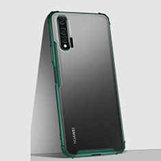 Huawei Nova 6 5G用極薄ケース クリア透明 プラスチック 質感もマットU02 ファーウェイ グリーン