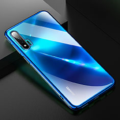 Huawei Nova 6 5G用極薄ソフトケース シリコンケース 耐衝撃 全面保護 クリア透明 H02 ファーウェイ ネイビー