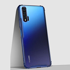 Huawei Nova 6用極薄ケース クリア透明 プラスチック 質感もマットU02 ファーウェイ ネイビー