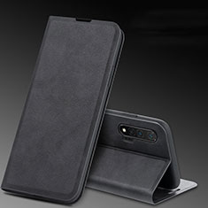 Huawei Nova 6用手帳型 レザーケース スタンド カバー L03 ファーウェイ ブラック