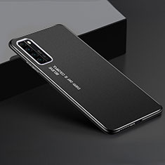 Huawei Nova 7 5G用ケース 高級感 手触り良い アルミメタル 製の金属製 カバー ファーウェイ ブラック