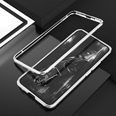 Huawei Nova 7 SE 5G用ケース 高級感 手触り良い アルミメタル 製の金属製 バンパー カバー T02 ファーウェイ シルバー