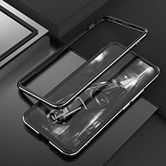 Huawei Nova 7 SE 5G用ケース 高級感 手触り良い アルミメタル 製の金属製 バンパー カバー T02 ファーウェイ ブラック