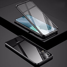 Huawei Nova 7i用ケース 高級感 手触り良い アルミメタル 製の金属製 360度 フルカバーバンパー 鏡面 カバー M01 ファーウェイ ブラック