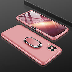 Huawei Nova 7i用ハードケース プラスチック 質感もマット 前面と背面 360度 フルカバー アンド指輪 ファーウェイ ピンク