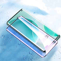 Huawei Nova 8 Pro 5G用強化ガラス フル液晶保護フィルム アンチグレア ブルーライト F04 ファーウェイ ブラック
