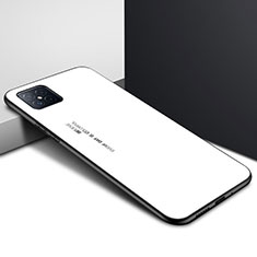 Huawei Nova 8 SE 5G用ハイブリットバンパーケース プラスチック 鏡面 カバー ファーウェイ ホワイト