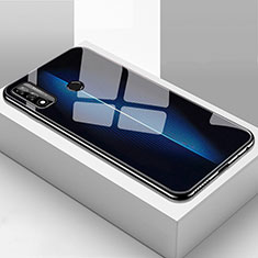 Huawei Nova Lite 3 Plus用ハイブリットバンパーケース プラスチック 鏡面 カバー T01 ファーウェイ ネイビー