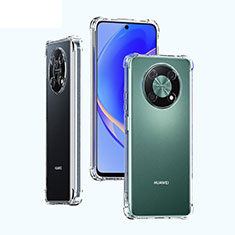 Huawei Nova Y90用極薄ソフトケース シリコンケース 耐衝撃 全面保護 クリア透明 T02 ファーウェイ クリア