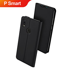 Huawei P Smart (2019)用手帳型 レザーケース スタンド カバー L01 ファーウェイ ブラック