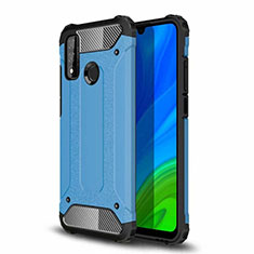 Huawei P Smart (2020)用ハイブリットバンパーケース プラスチック 兼シリコーン カバー ファーウェイ ブルー