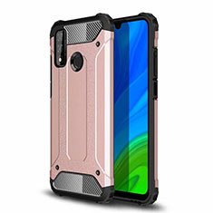 Huawei P Smart (2020)用ハイブリットバンパーケース プラスチック 兼シリコーン カバー ファーウェイ ローズゴールド