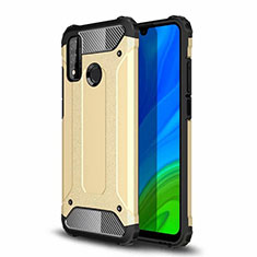 Huawei P Smart (2020)用ハイブリットバンパーケース プラスチック 兼シリコーン カバー ファーウェイ ゴールド