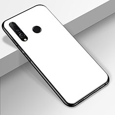 Huawei P Smart+ Plus (2019)用ハイブリットバンパーケース プラスチック 鏡面 カバー ファーウェイ ホワイト