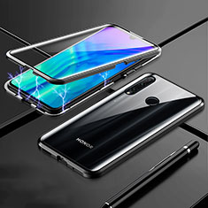 Huawei P Smart+ Plus (2019)用ケース 高級感 手触り良い アルミメタル 製の金属製 360度 フルカバーバンパー 鏡面 カバー T07 ファーウェイ ブラック