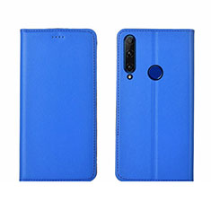 Huawei P Smart+ Plus (2019)用手帳型 レザーケース スタンド カバー T06 ファーウェイ ネイビー