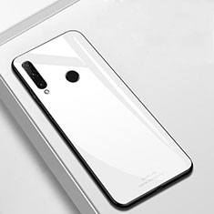 Huawei P Smart+ Plus (2019)用ハイブリットバンパーケース プラスチック 鏡面 カバー T03 ファーウェイ ホワイト