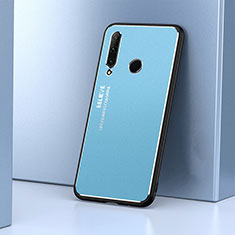 Huawei P Smart+ Plus (2019)用ケース 高級感 手触り良い アルミメタル 製の金属製 カバー T01 ファーウェイ ブルー