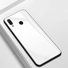 Huawei P Smart+ Plus用ハイブリットバンパーケース プラスチック 鏡面 カバー ファーウェイ ホワイト