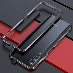 Huawei P Smart Pro (2019)用ケース 高級感 手触り良い アルミメタル 製の金属製 バンパー カバー ファーウェイ レッド・ブラック