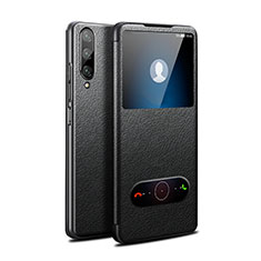 Huawei P Smart Pro (2019)用手帳型 レザーケース スタンド カバー L06 ファーウェイ ブラック