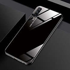 Huawei P Smart Pro (2019)用ハイブリットバンパーケース プラスチック 鏡面 虹 グラデーション 勾配色 カバー ファーウェイ ブラック