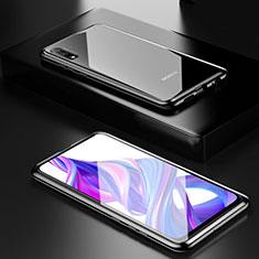 Huawei P Smart Z (2019)用ケース 高級感 手触り良い アルミメタル 製の金属製 360度 フルカバーバンパー 鏡面 カバー M09 ファーウェイ ブラック
