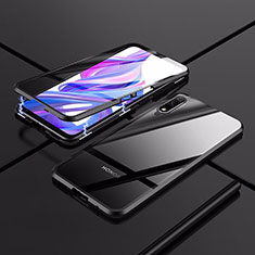 Huawei P Smart Z (2019)用ケース 高級感 手触り良い アルミメタル 製の金属製 360度 フルカバーバンパー 鏡面 カバー ファーウェイ ブラック