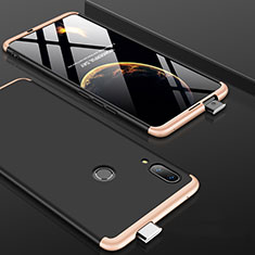 Huawei P Smart Z用ハードケース プラスチック 質感もマット 前面と背面 360度 フルカバー ファーウェイ ゴールド・ブラック