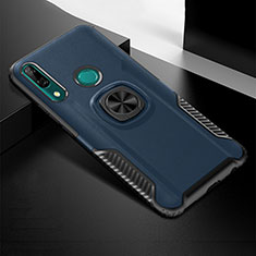 Huawei P Smart Z用ハイブリットバンパーケース プラスチック アンド指輪 マグネット式 ファーウェイ ネイビー