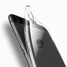 Huawei P10用極薄ソフトケース シリコンケース 耐衝撃 全面保護 クリア透明 T14 ファーウェイ クリア