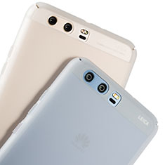 Huawei P10用極薄ケース プラスチック クリア透明 ファーウェイ ホワイト